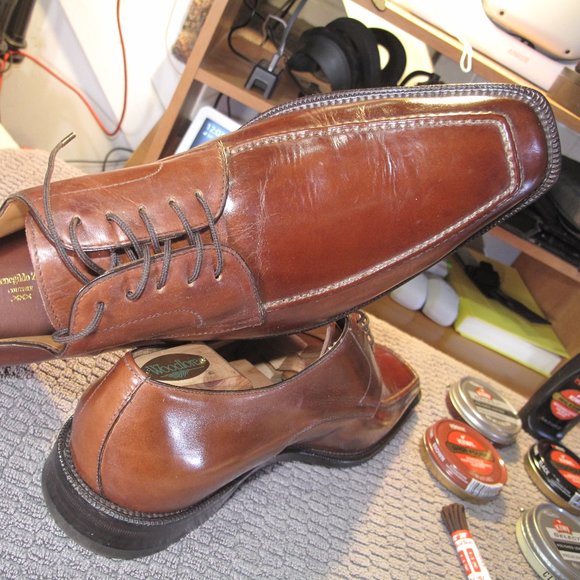 Ermenegildo Zegna, Couture XXX, Fatte a Mano Almond Toe Lace Up Oxford. - Picture 3 of 15